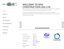 Tablet Screenshot of mac-construction.co.uk